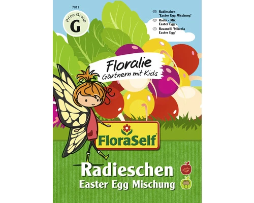 Gemüsesamen FloraSelf Floralie-Gärtnern Mit Kids Radieschen Bunt 'Easter Egg Mix' 3 Gemüsesamen FloraSelf Floralie-Gärtnern Mit Kids Radieschen Bunt 'Easter Egg Mix'