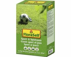 Rasensamen FloraSelf Sport- Und Spielrasen 1,2 Kg 50 M²