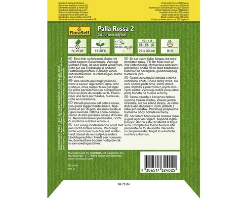 Radicchio 'Palla Rossa 2' FloraSelf Samenfestes Saatgut Gemüsesamen 4 Radicchio 'Palla Rossa 2' FloraSelf Samenfestes Saatgut Gemüsesamen – Bild 2