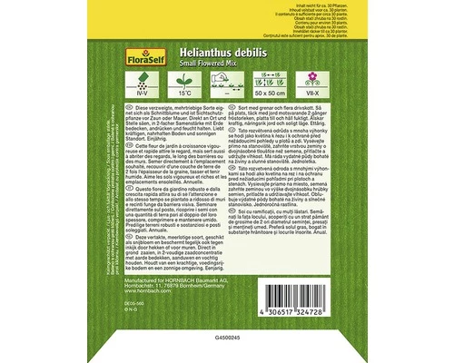 Sonnenblume 'Small Flowered Mix' FloraSelf Samenfestes Saatgut Blumensamen 4 Sonnenblume 'Small Flowered Mix' FloraSelf Samenfestes Saatgut Blumensamen – Bild 2