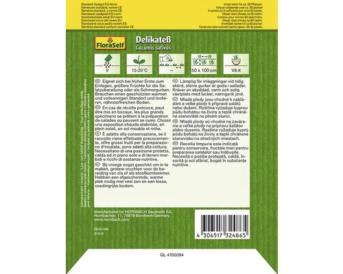 Gurke 'Delikateß' FloraSelf Samenfestes Saatgut Gemüsesamen 4 Gurke 'Delikateß' FloraSelf Samenfestes Saatgut Gemüsesamen – Bild 2