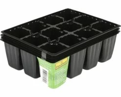Anzuchttöpfe FloraSelf Nen 18x14x5 Cm 4 Pflanzplatten X 12 Pflanzmöglichkeiten = 48 Anzuchttöpfe