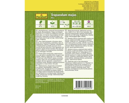 Kapuzinerkresse Rankende Mischung FloraSelf Samenfestes Saatgut Blumensamen 4 Kapuzinerkresse Rankende Mischung FloraSelf Samenfestes Saatgut Blumensamen – Bild 2