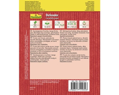 Zucchini 'Defender' FloraSelf Select F1 Hybride Gemüsesamen 4 Zucchini 'Defender' FloraSelf Select F1 Hybride Gemüsesamen – Bild 2